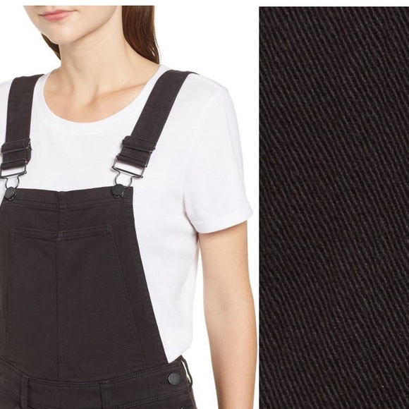 PAIGE Nellie Black Denim Overalls NWOT - Picture 2 of 14